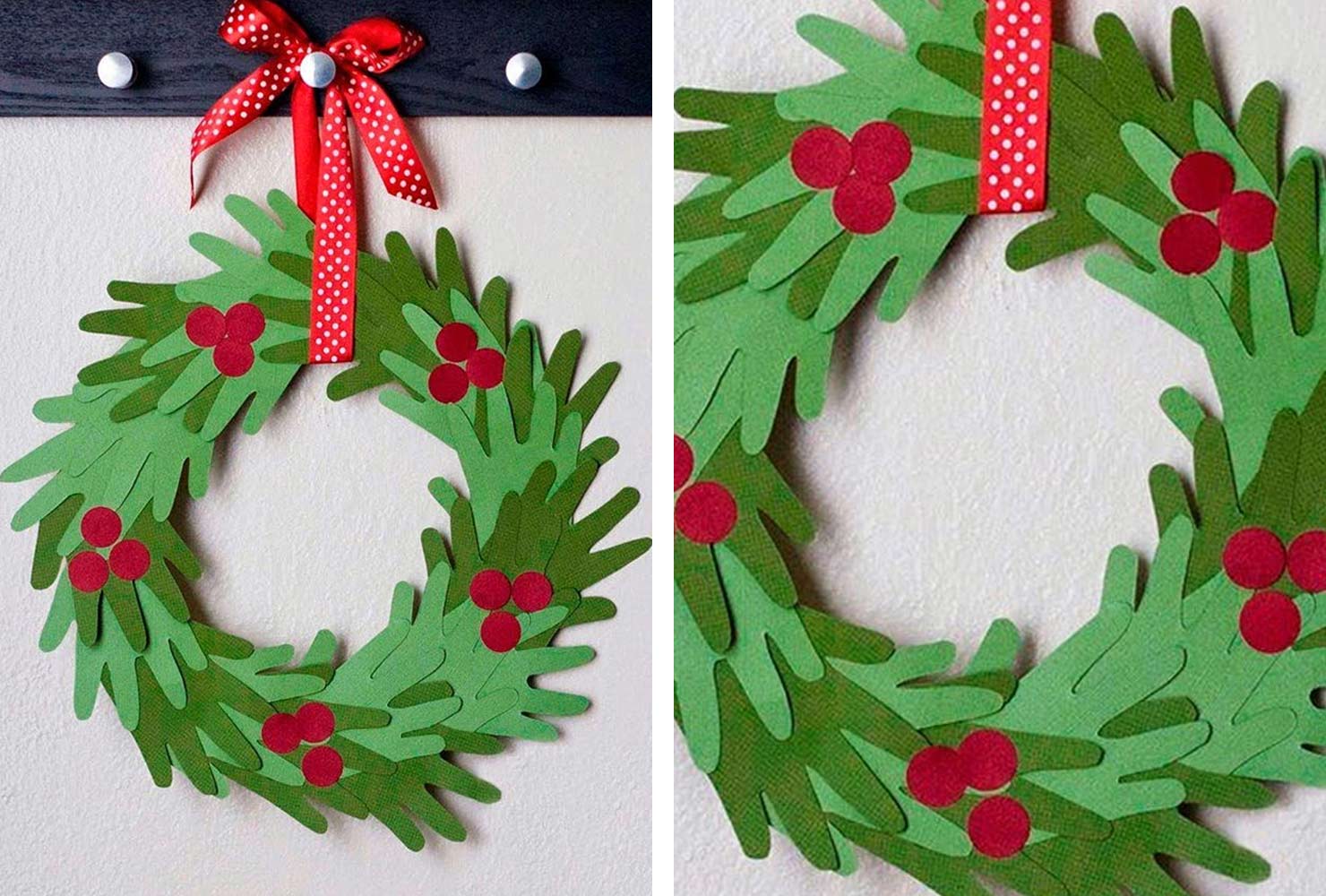 hand print wreath