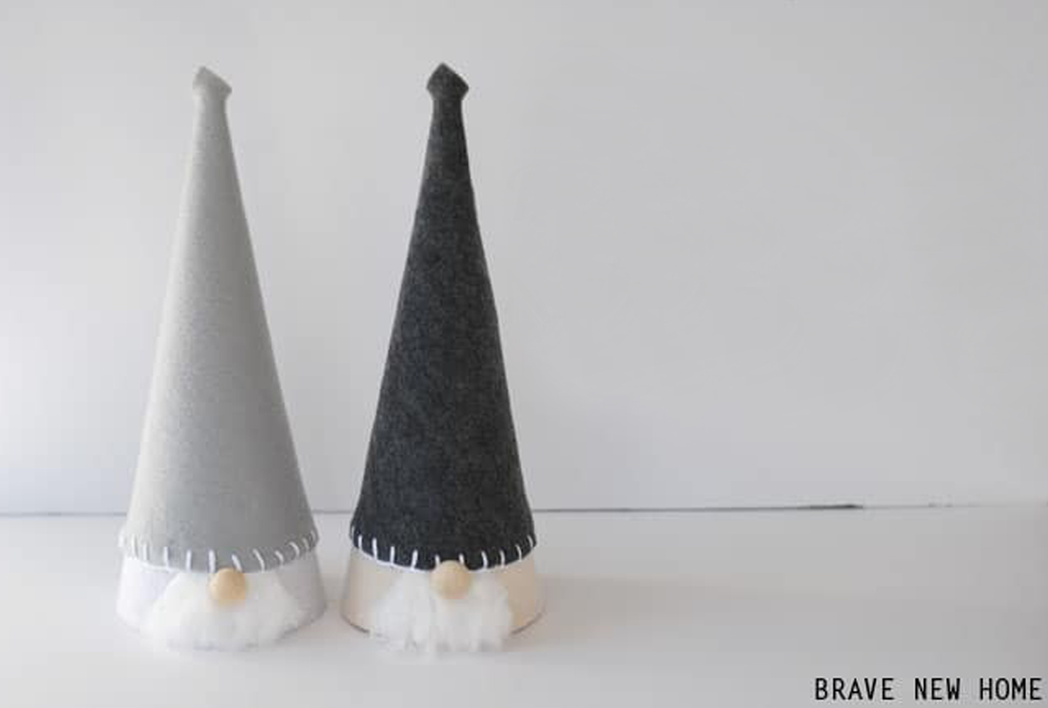  Nordic felt gnome with grey hat