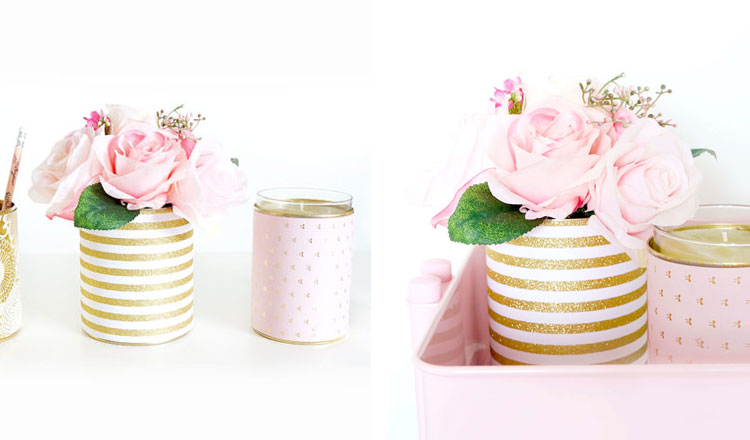 10th wedding anniversary gift ideas decorative tin can organizer vases