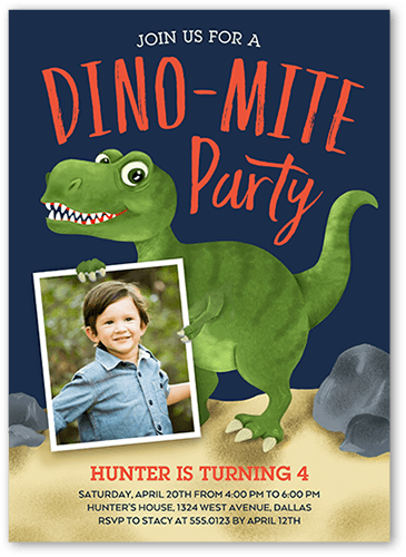 Dinosaur birthday party Invitations from Shutterfly