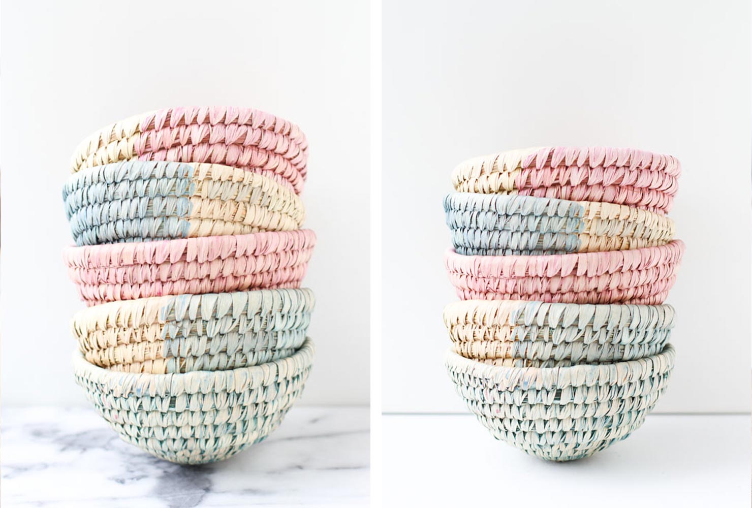 birthday gift ideas dyed woven baskets