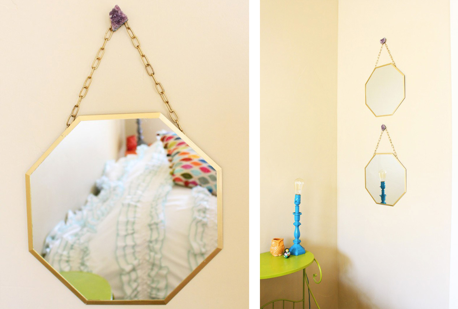 20 gift ideas hanging geometric mirror 