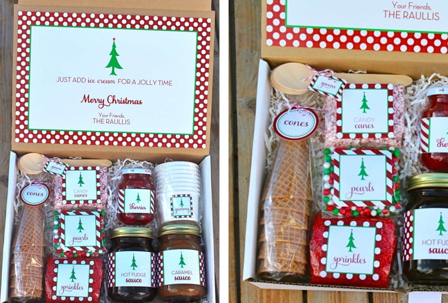 holiday gift basket ideas christmas sundaes.