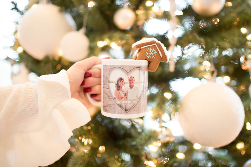 custom mug with photo for holidays