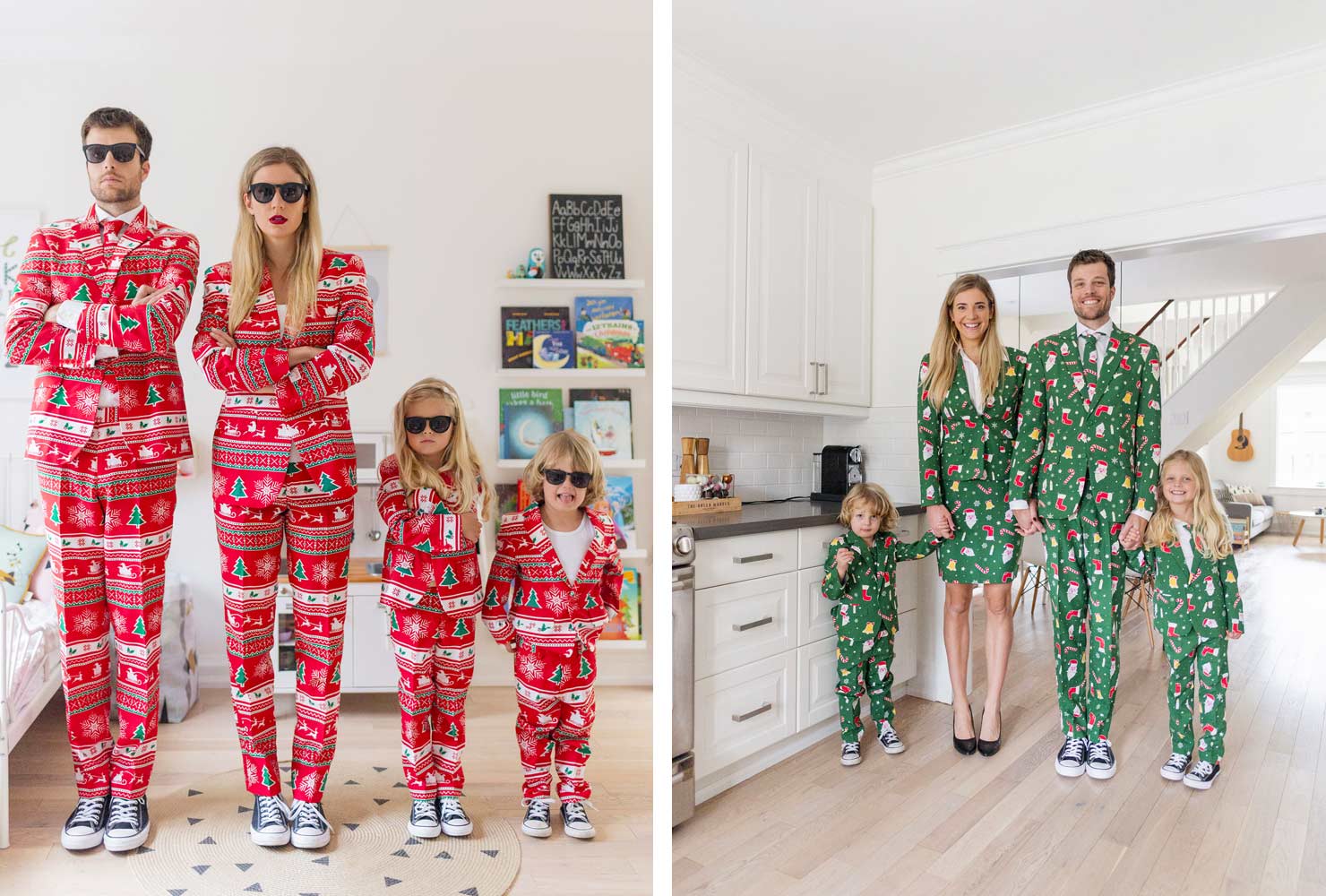 christmas photo ideas matching family. 