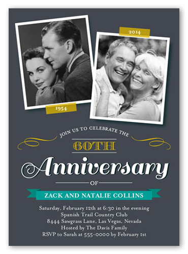 a sample anniversary card from Shutterfly
