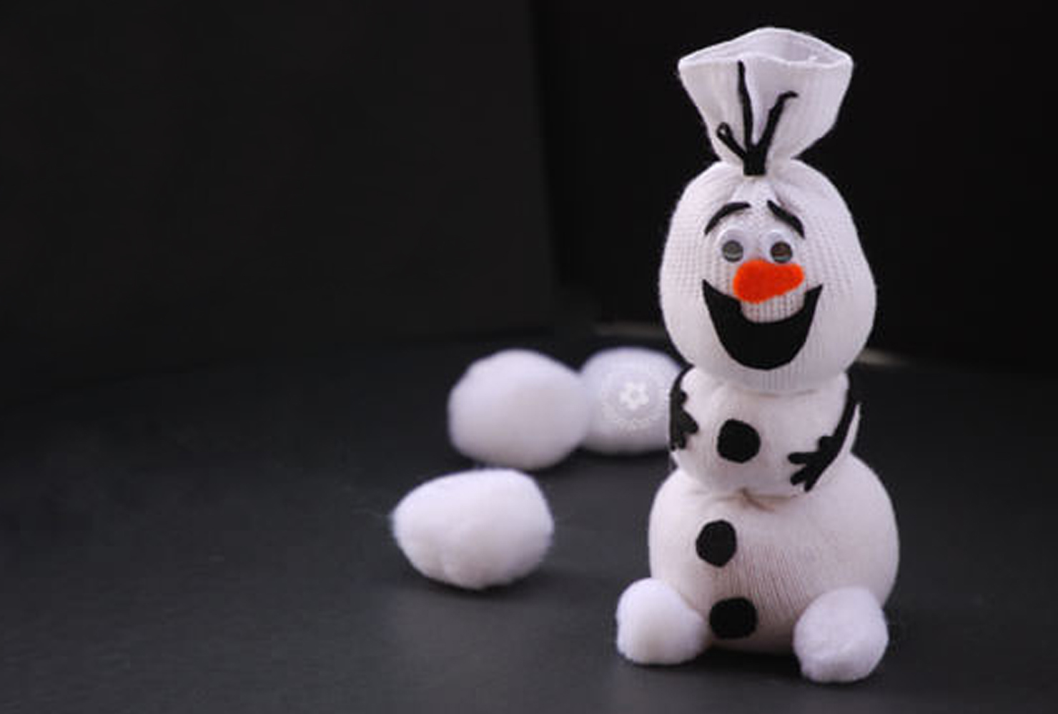 Olaf sock snowman