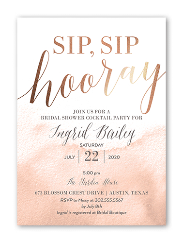 bridal shower invitation wording with champagne design