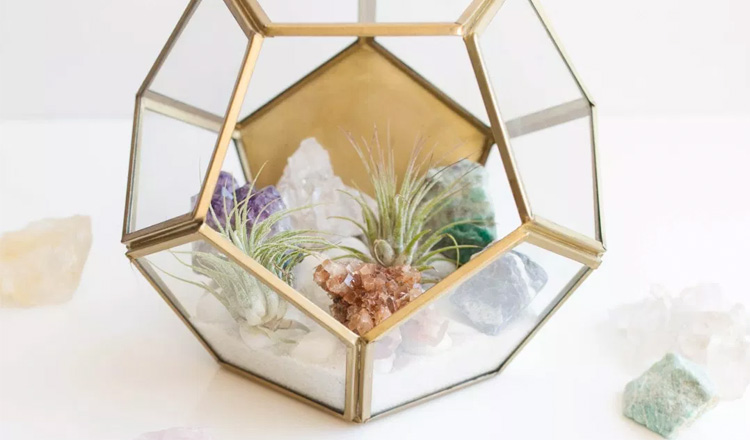 homemade crystal terrarium anniversary gift