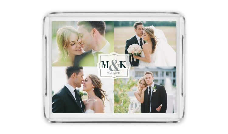photo collage tray