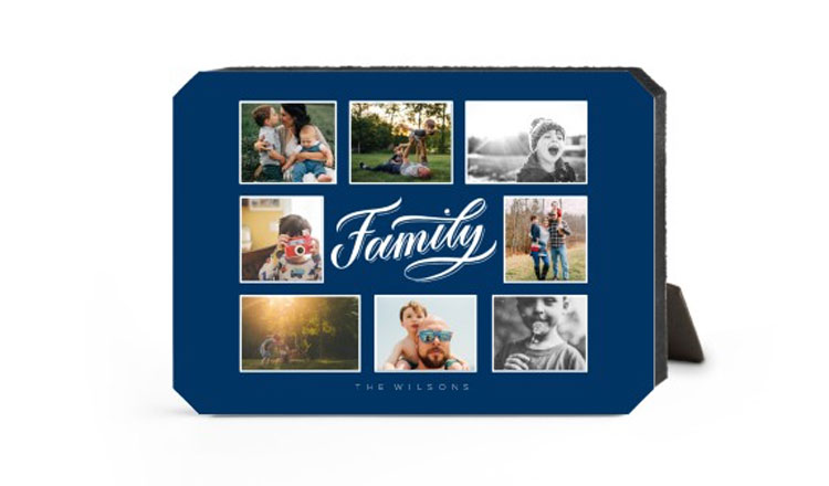 10th wedding anniversary gift ideas blue personalized photo collage plaque