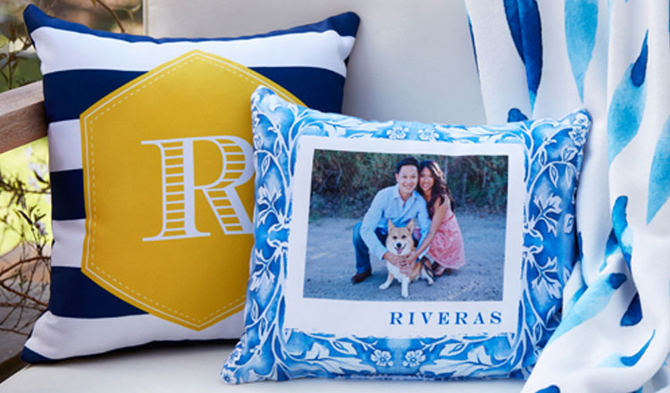 10th wedding anniversary gift ideas blue personalized pillows