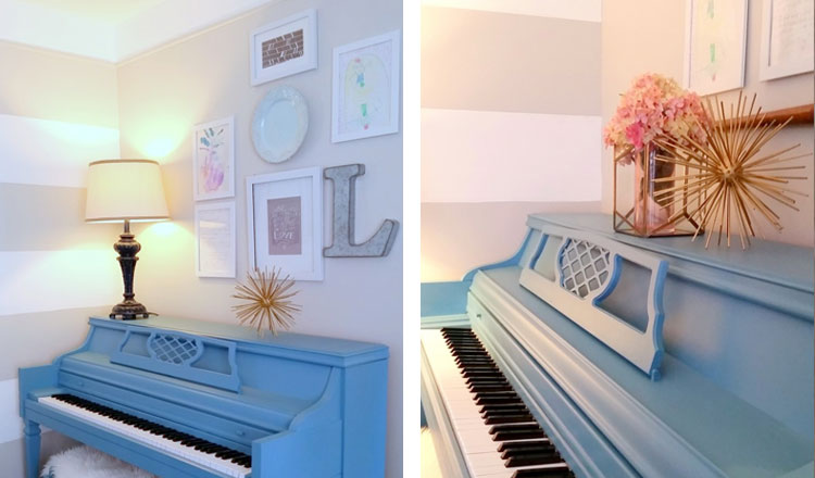 10th wedding anniversary gift ideas blue upright piano