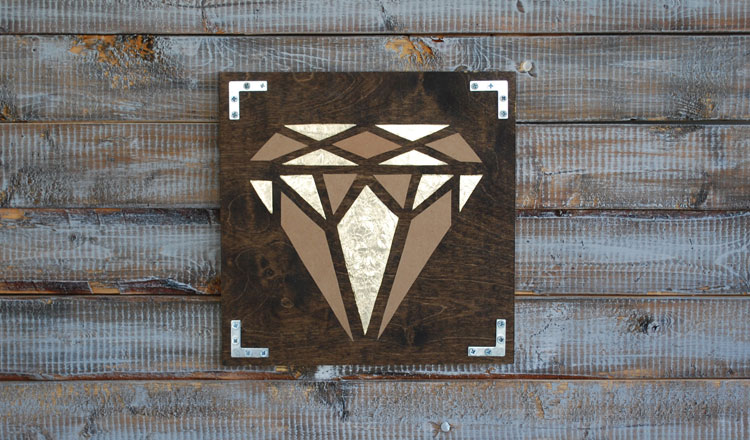 10th wedding anniversary gift ideas diamond wall art