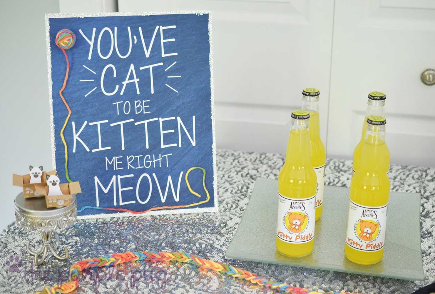 cat birthday party puns drink