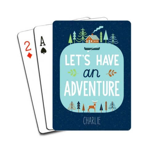 these kids playing cards make a great party favor for kids with an adventure theme