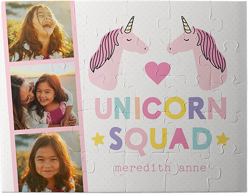 unicorn patterned kids puzzle for a party favor