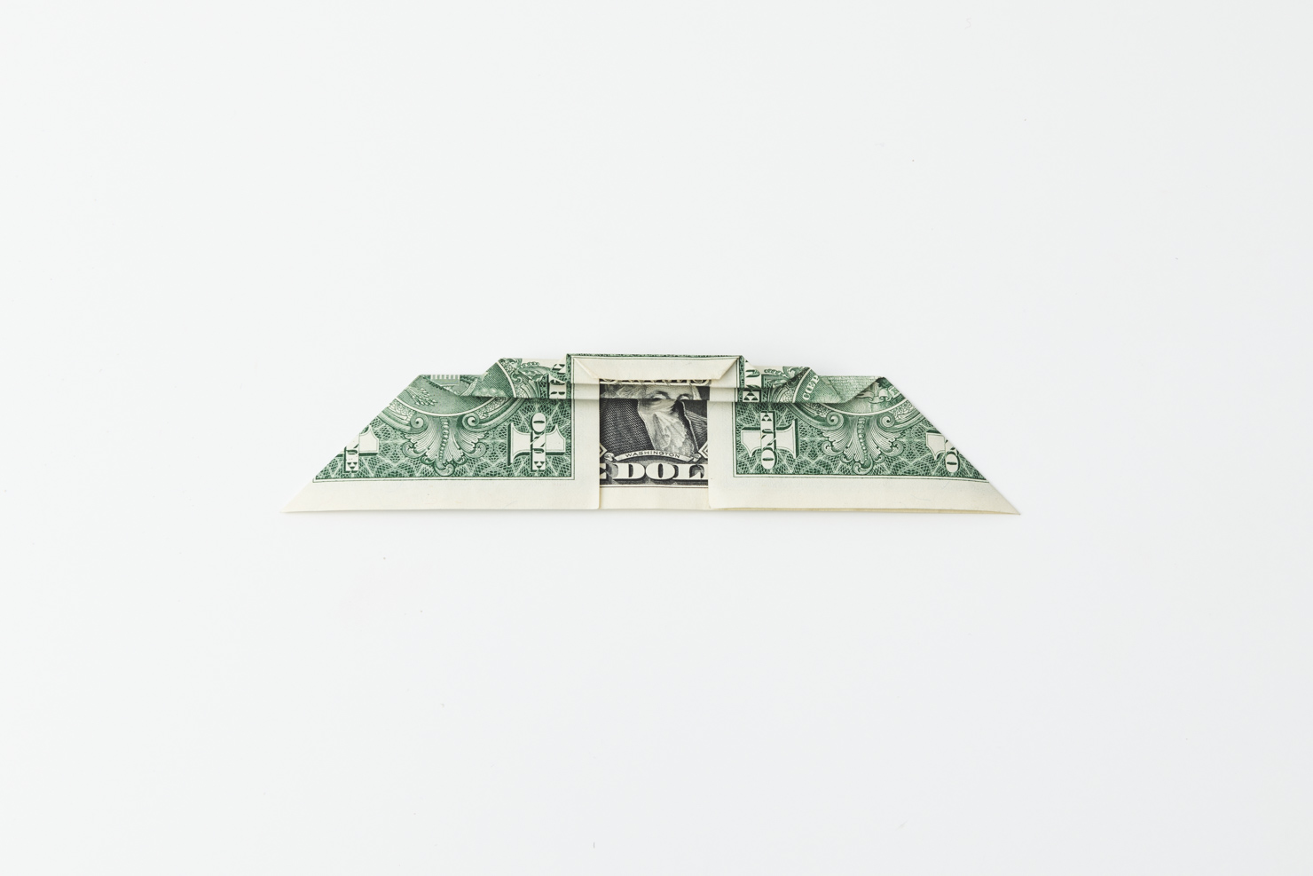 folded dollar bill