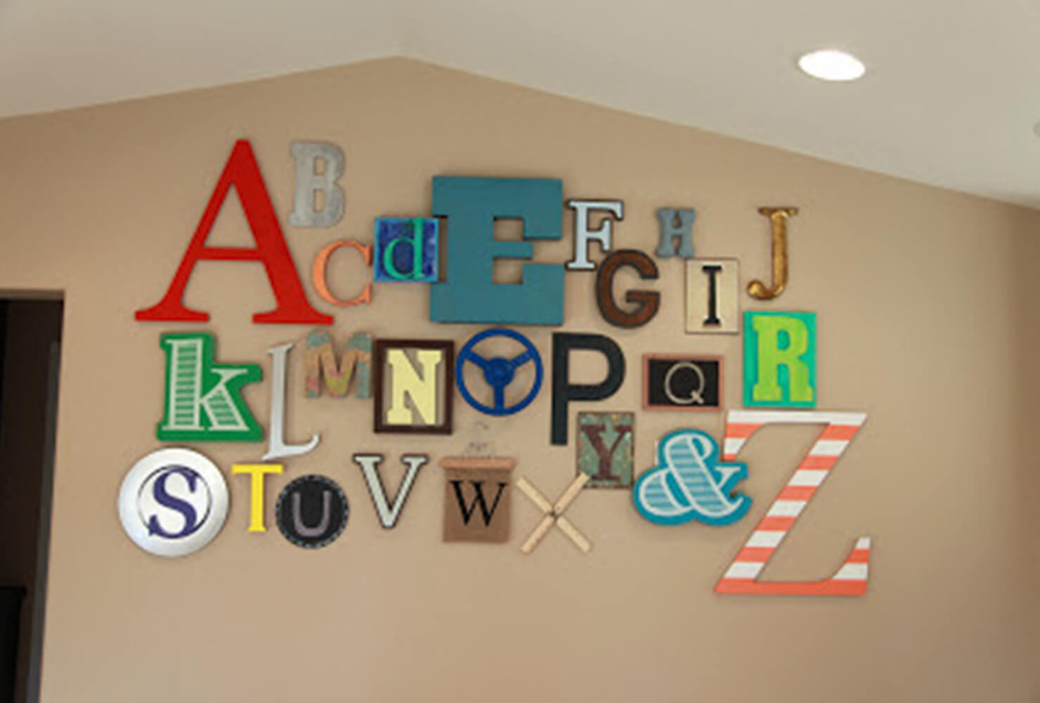 alphabet wall art