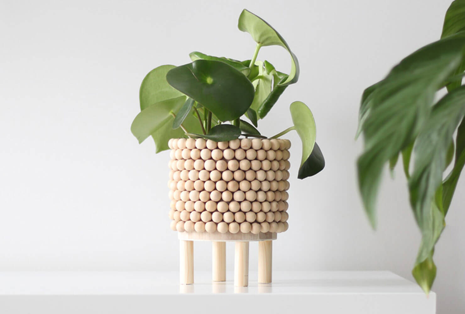 4th wedding anniversary gifts wooden bead planter