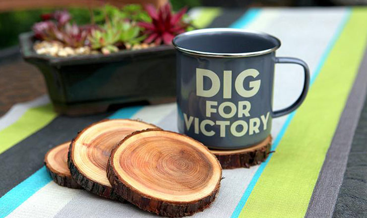 gift for parents rustic coasters