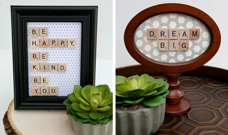gift for parents scrabble love note