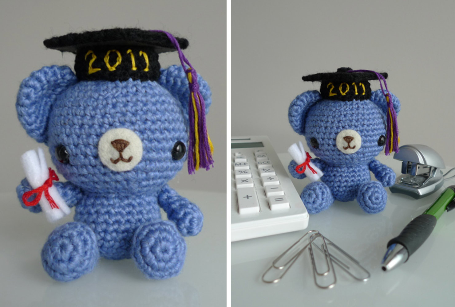 kindergarten graduation ideas knitted bear 