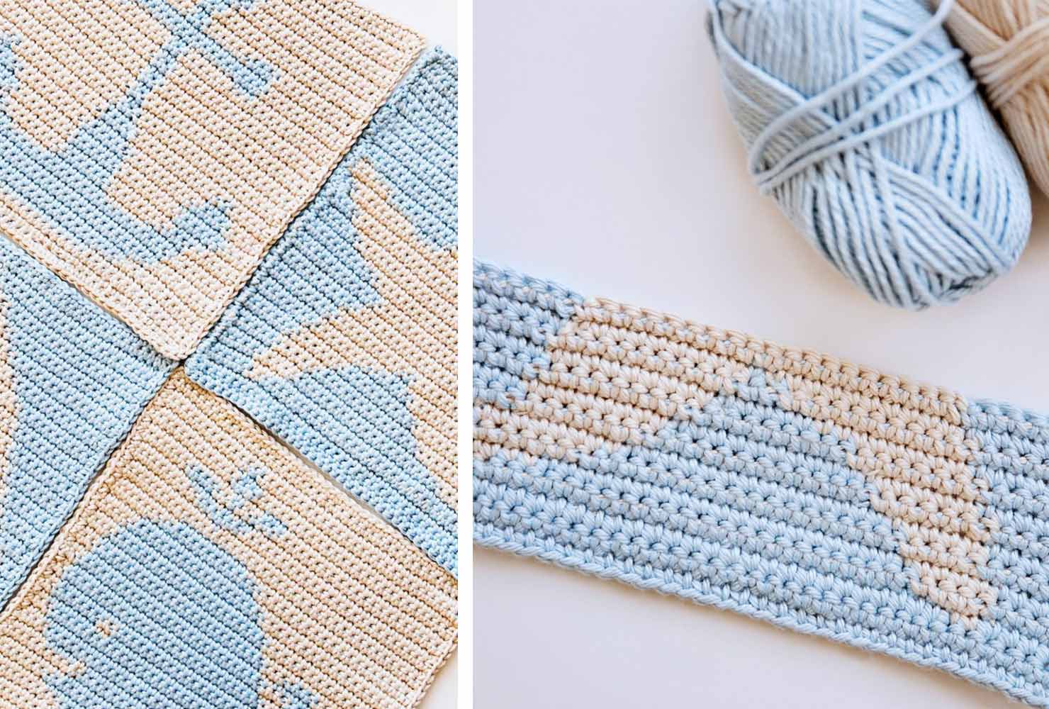 baby gifts boys nautical knit washcloth 