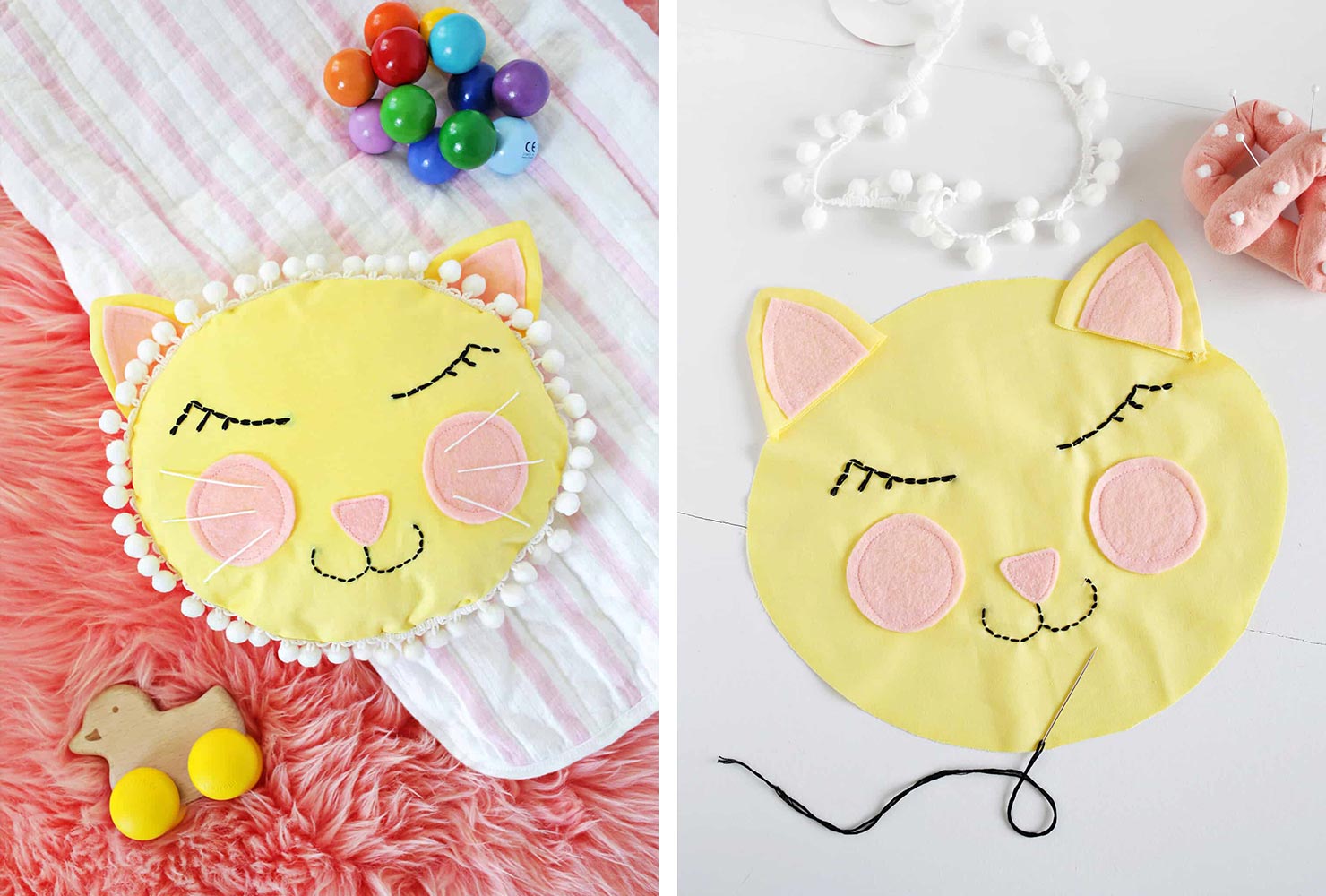 baby gifts girls cat pillow 