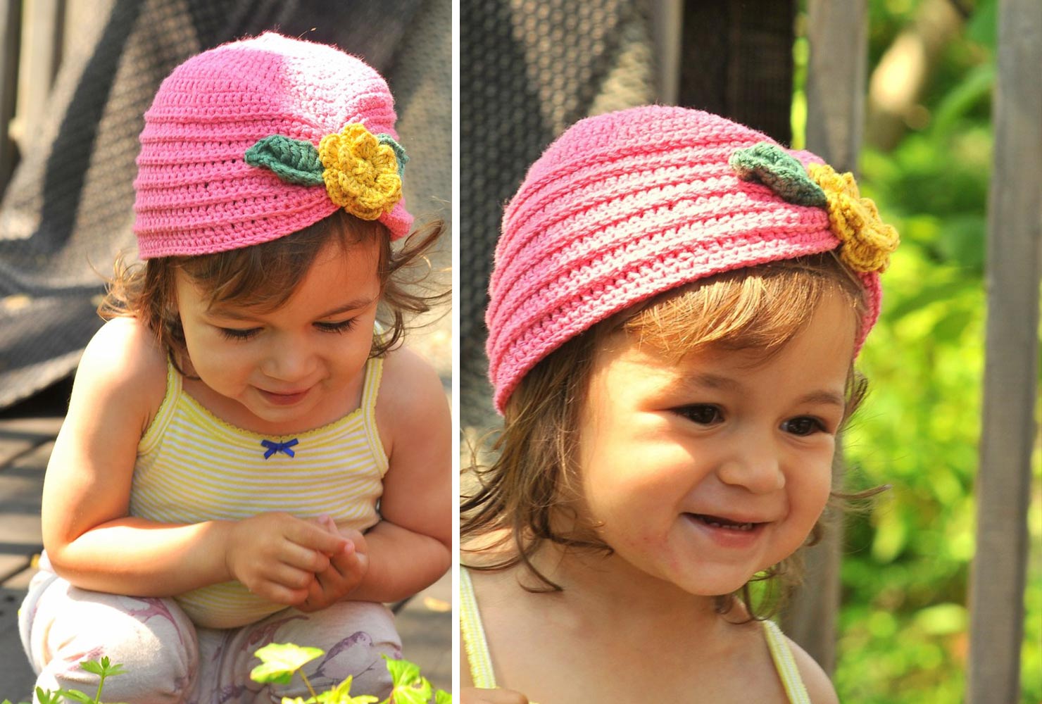 baby gifts girls crochet floral hat 