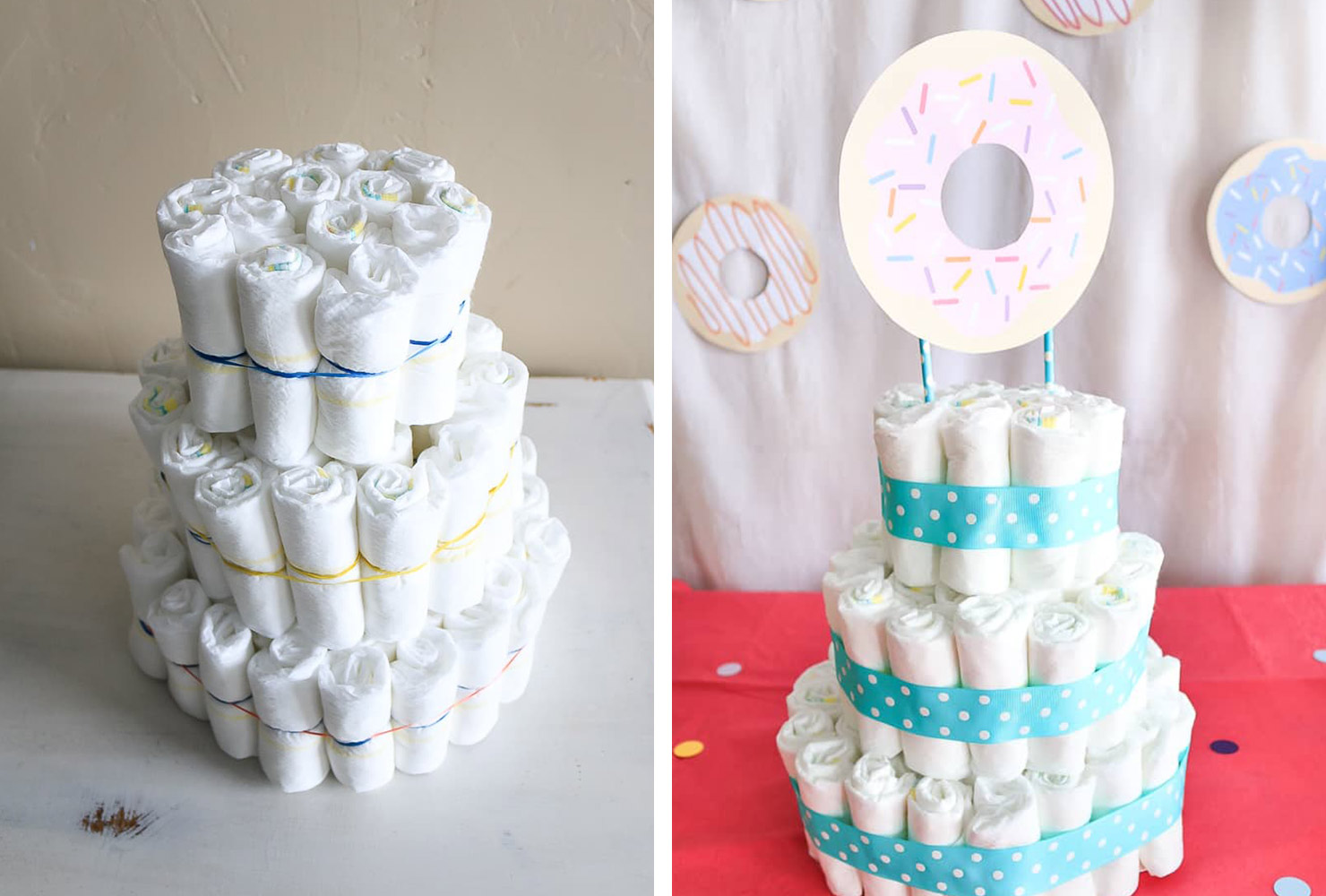 decorate with donuts 