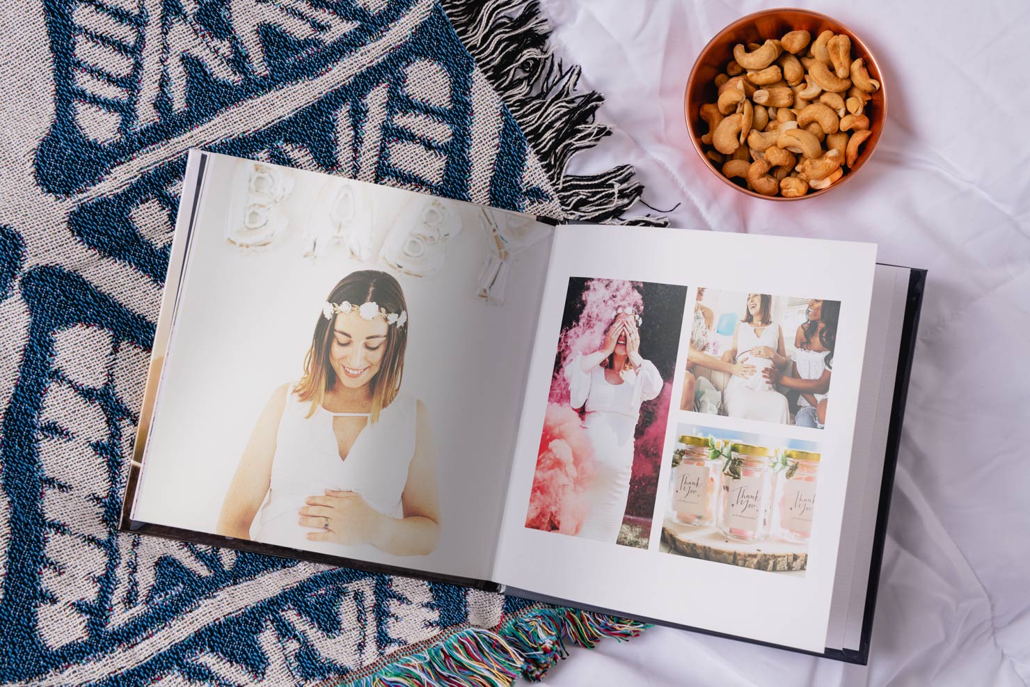 create your own photo album of baby shower pictures and collage photos