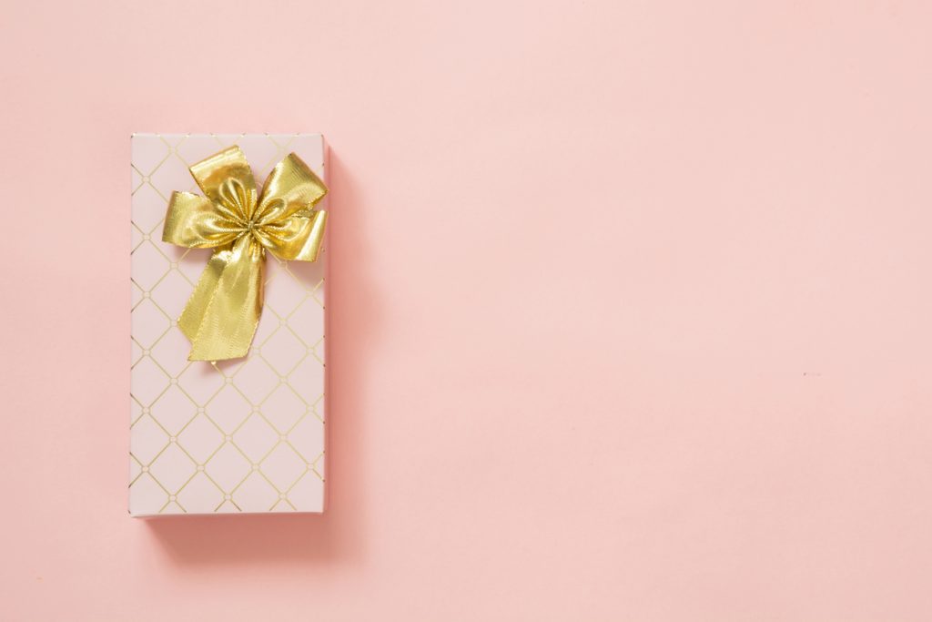 Pink Gift Card Box.