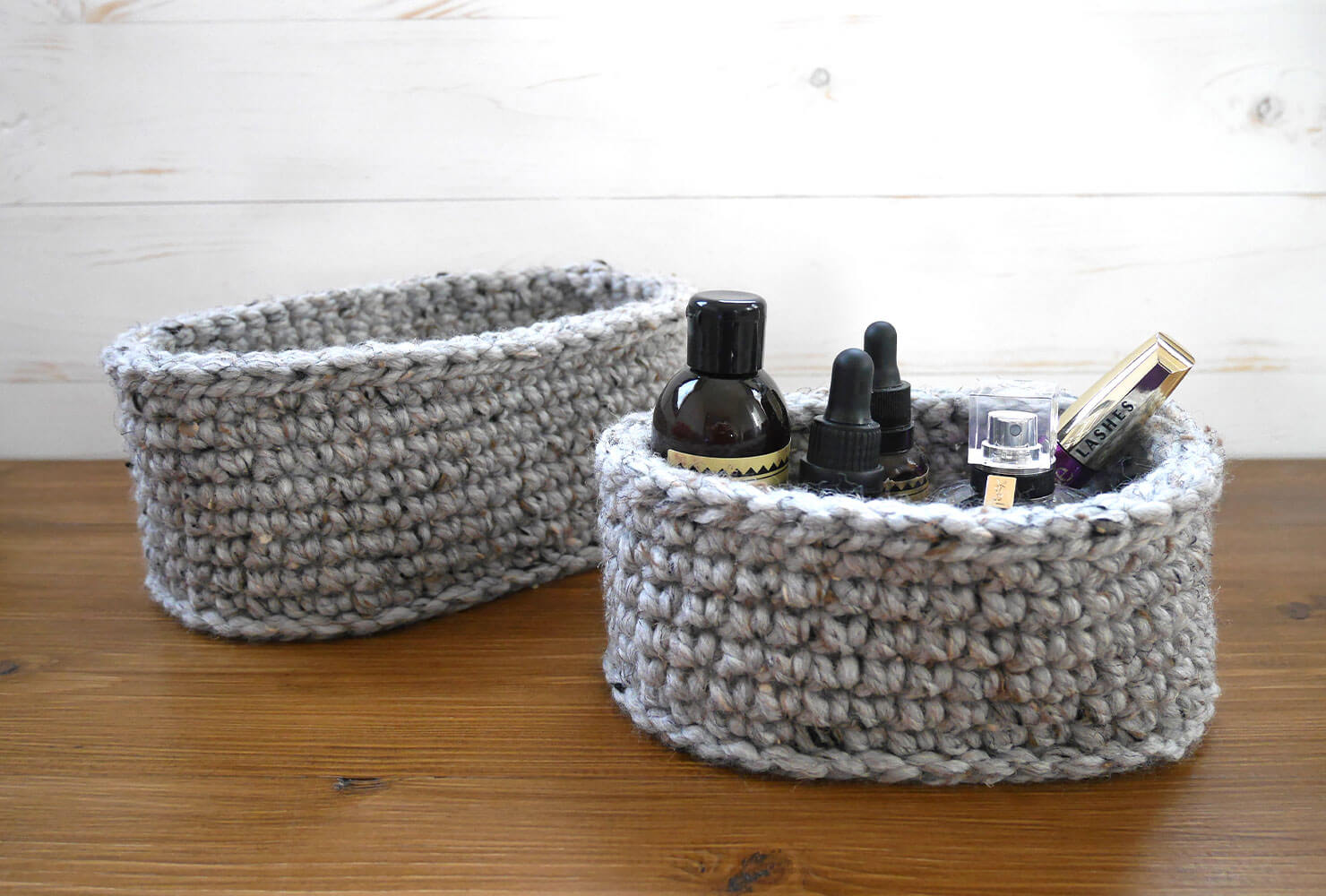 nursery room ideas crochet baskets.