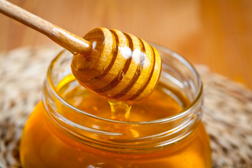 Pot of honey.