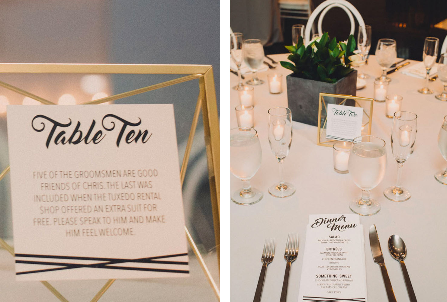 black and gold wedding ideas framed table numbers 