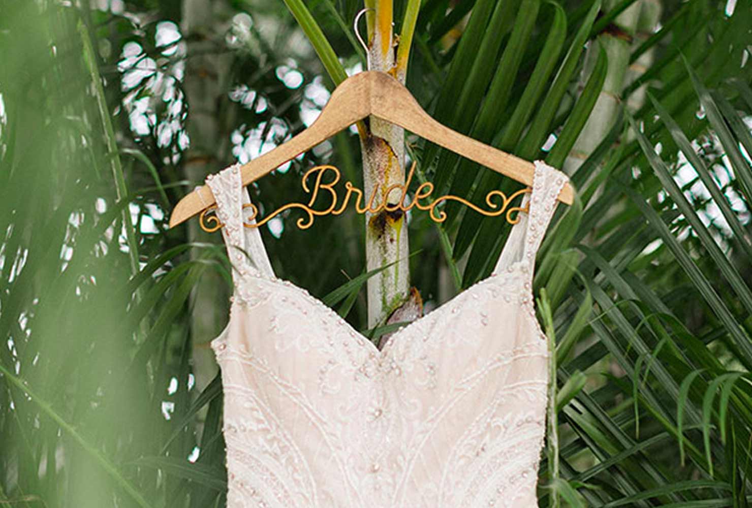 black and gold wedding ideas gold dress hanger 