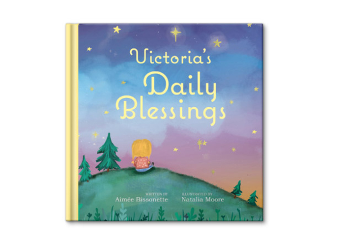 A personalized story book about daily blessings.