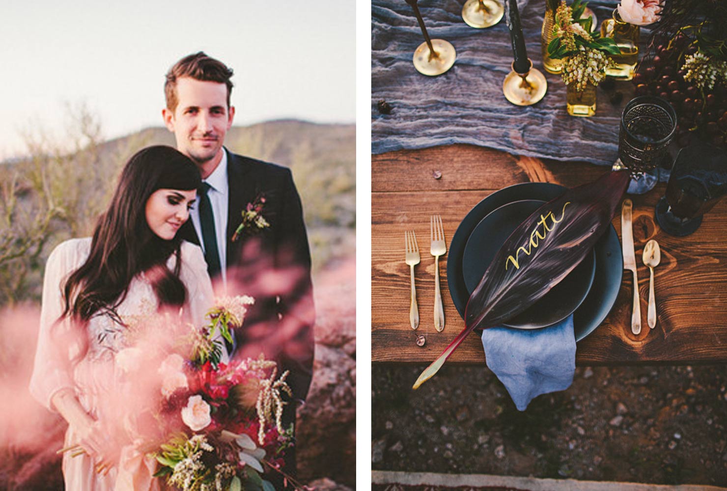 navy blue and burgundy wedding ideas designed in the desert