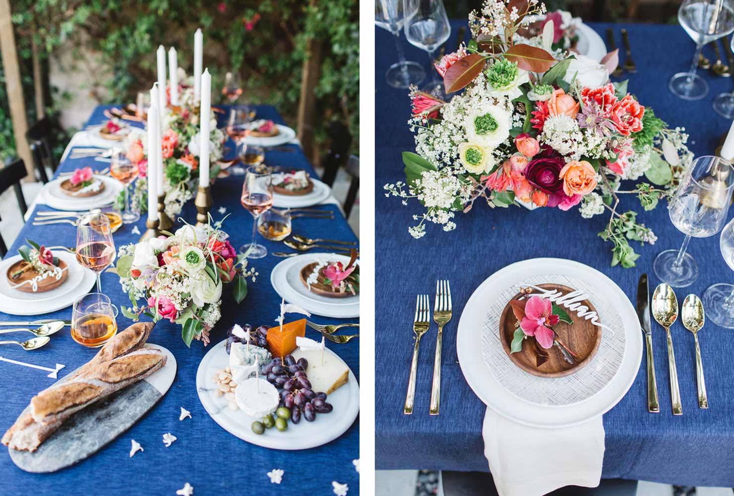 navy blue and coral wedding ideas a festive feast