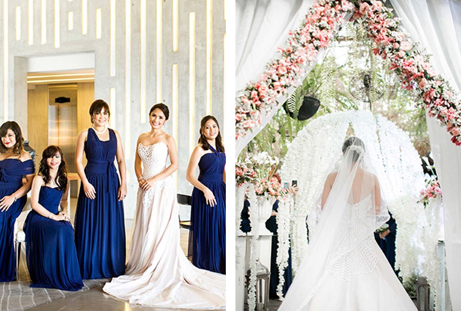 navy blue and coral wedding ideas black tie event