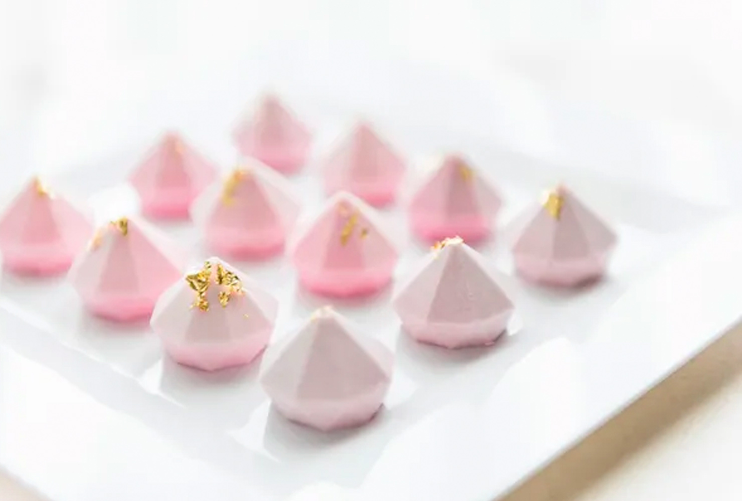 pink and gold wedding creative confections