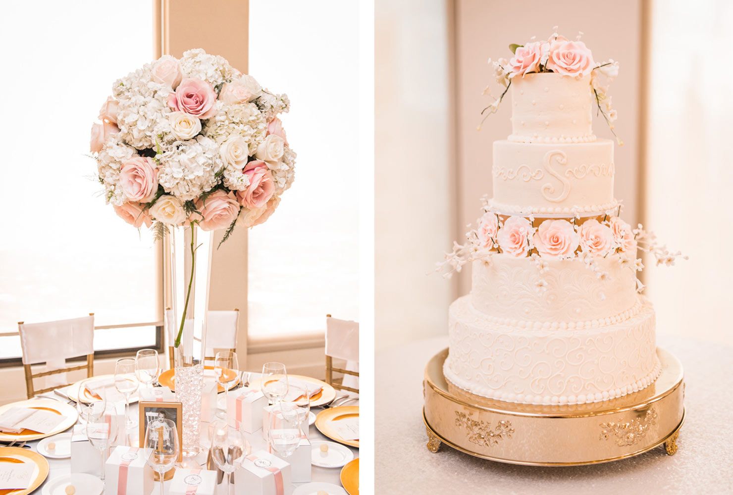 pink and gold wedding keep it classic