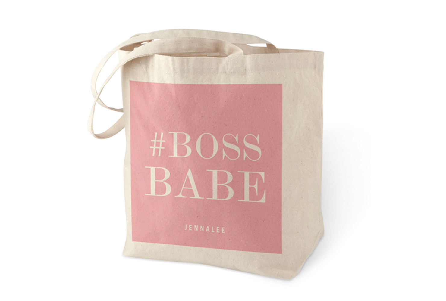 Boss babe canvas tote.