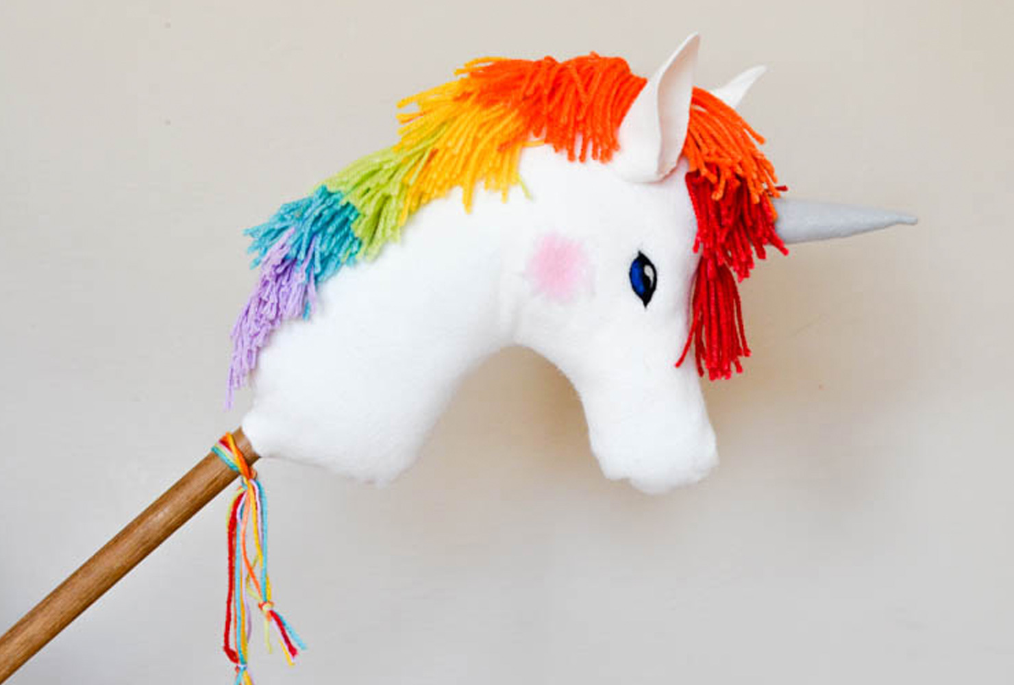 Kids giddy up unicorn toy.