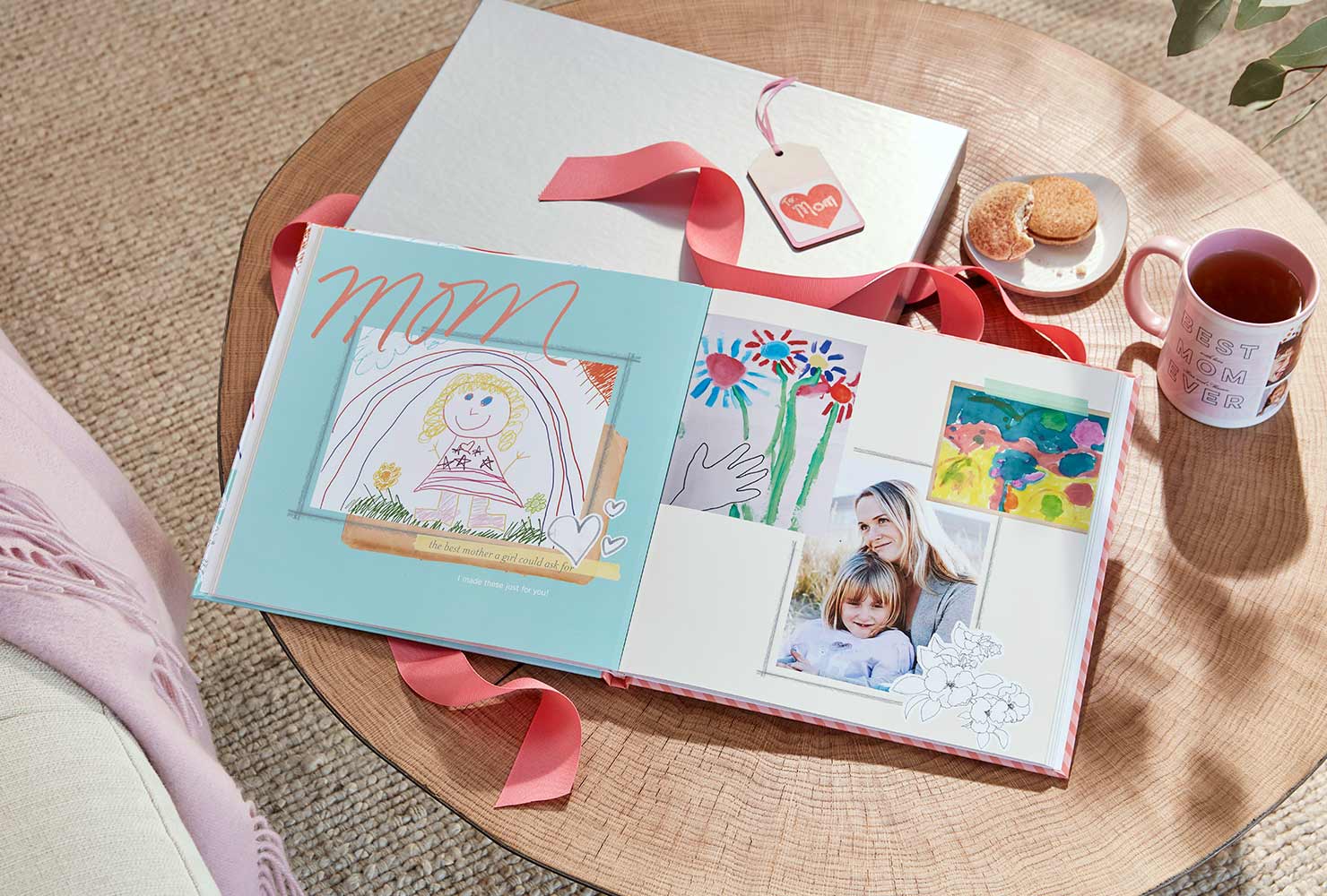 create your own layflat photo book to display drawings 