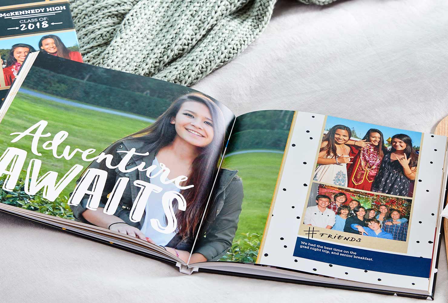 make your own graduation photo book with hardcover and layflat design 