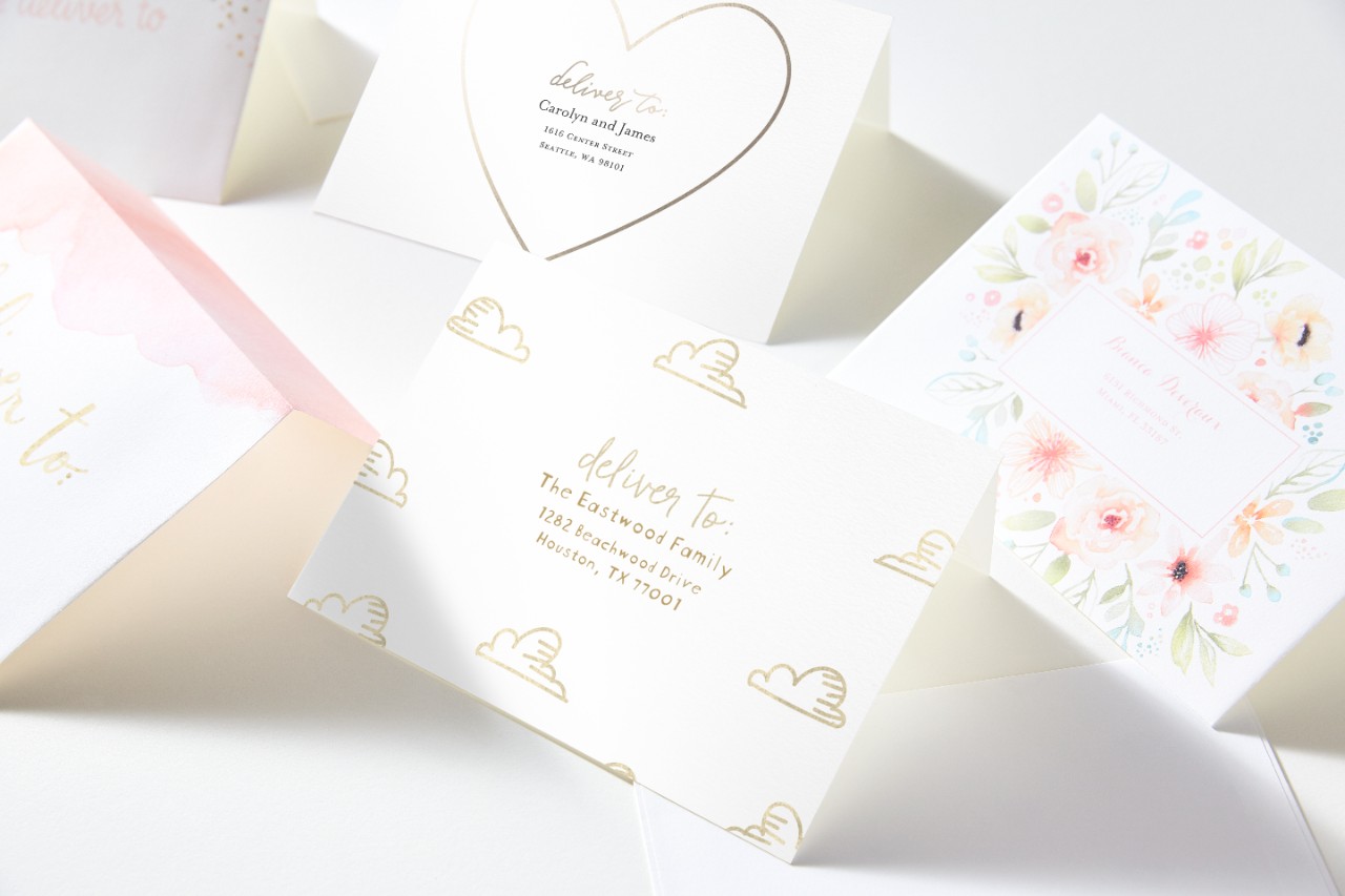 custom greeting card and envelope