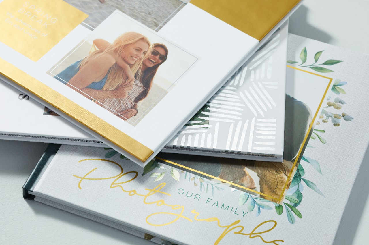 group of high quality shutterfly photo books with hardcover