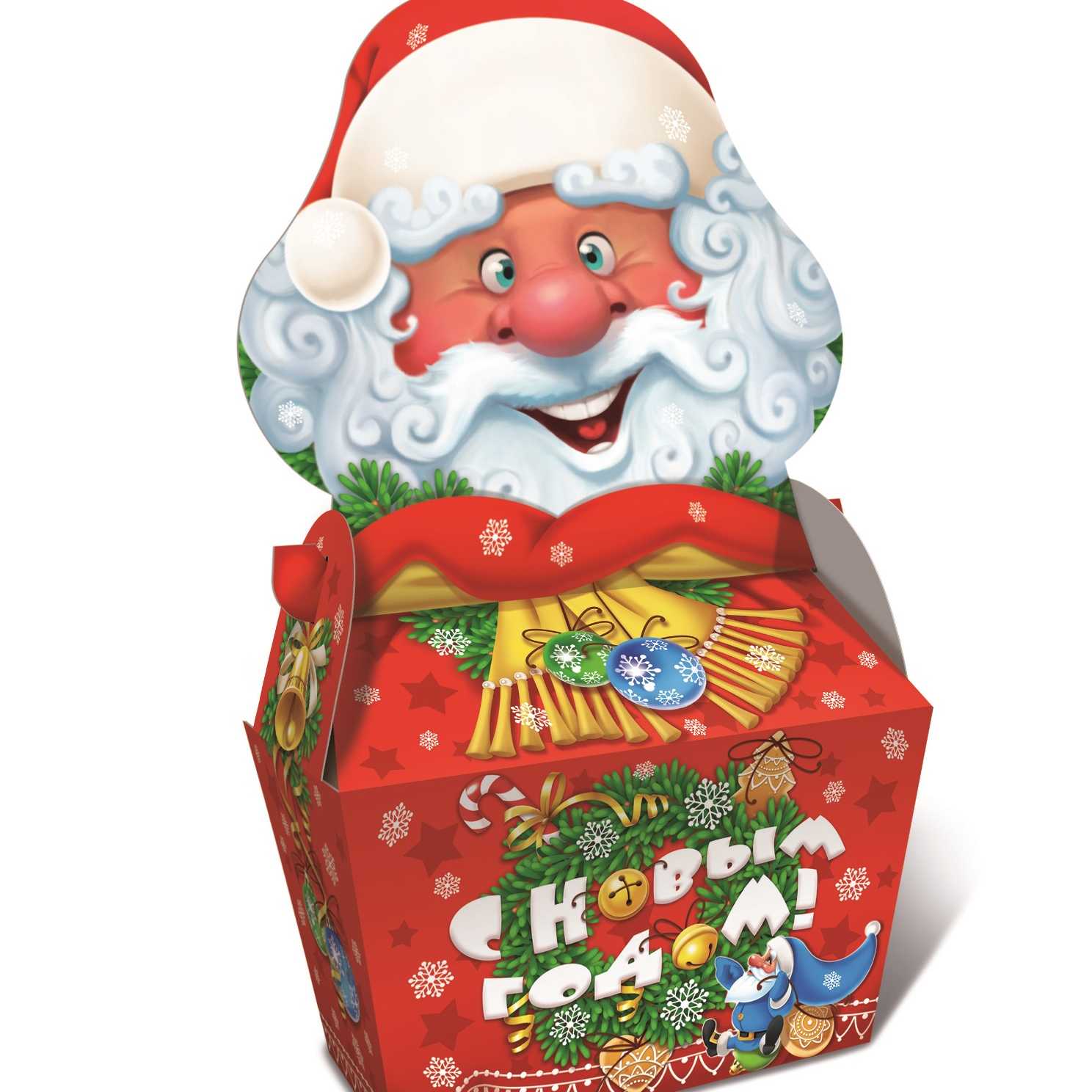 Упаковка Для Новогодних Подарков "Крейзи Санта" МГК